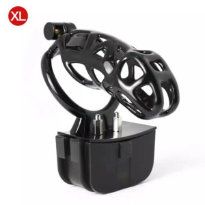Black Mamba Remote-Controlled E-Stim Chastity Cage product view