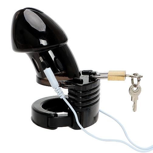 Instigator Wired E-Stim Compatible Plastic Chastity Cage product view