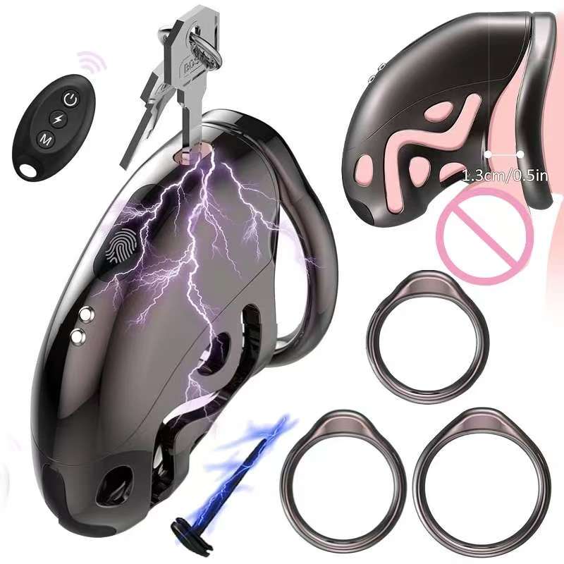 Hundred Beasts 6-Level Remote-Controlled E-Stim Chastity Cage product view