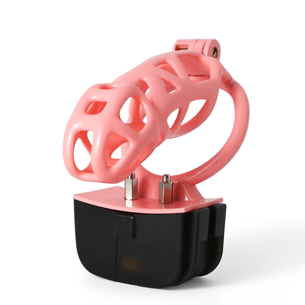 Pink Mamba Remote-Controlled E-Stim Chastity Cage product view