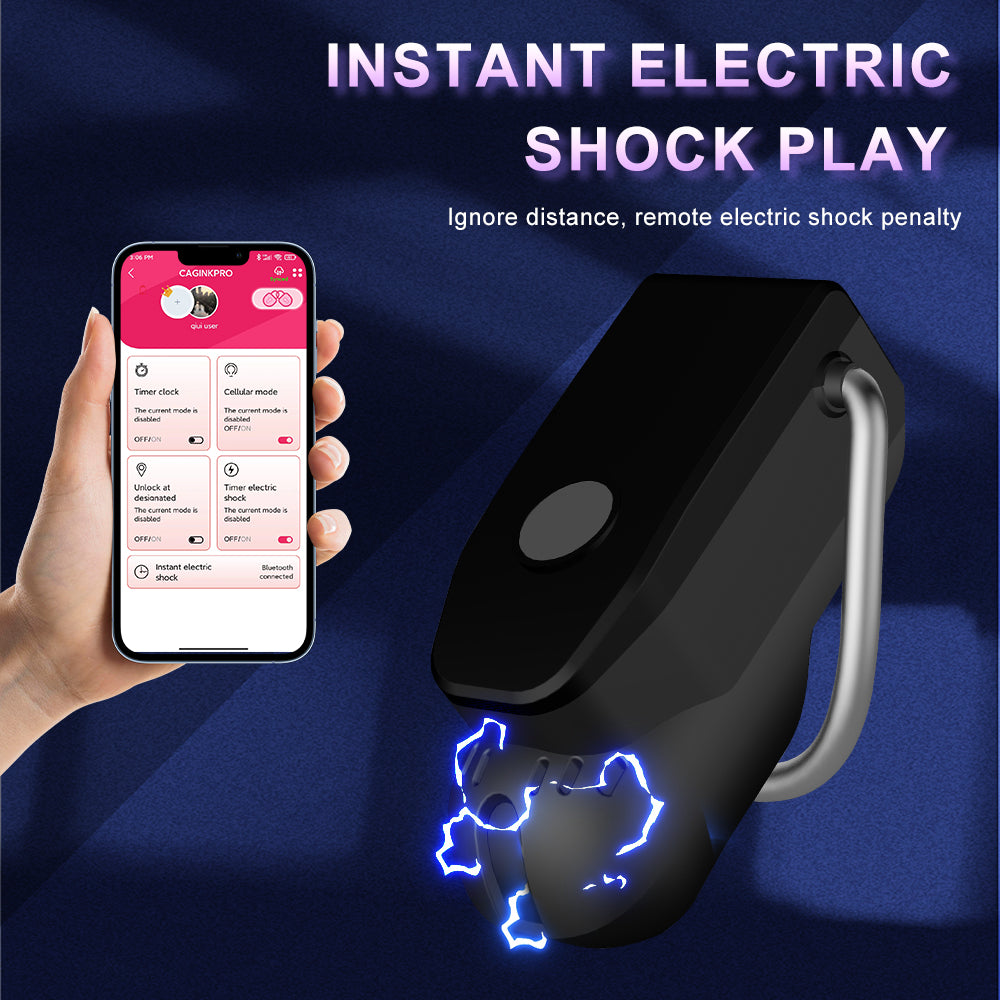 QIUI CAGINK Pro Cellmate 3 App-Controlled Smart Chastity Cage detail view