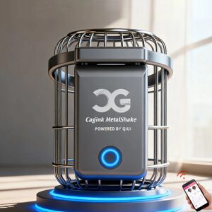 QIUI CAGINK MetalShake App-Controlled Metal Vibrating Chastity Cage product view