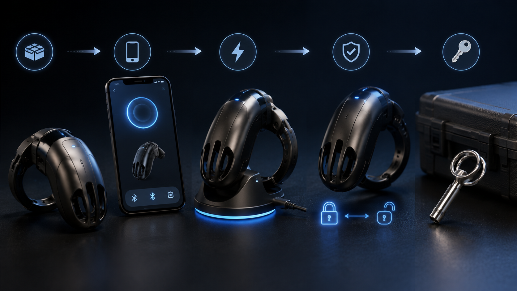 Featured image for Smart Chastity for Beginners: App Setup, Charging, Testing & Emergency Access
