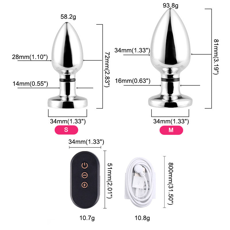 Remote Control Butt Plug Electric Shock & Vibration - Image 3