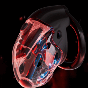 Lockink Telescopic Electric Shock Chastity Cage